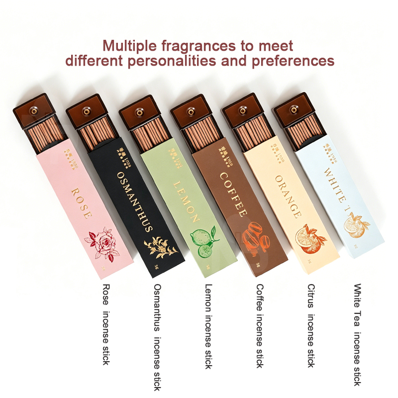 Home Fragrance Business - 2 แพ็ค 40 ชิ้น ธูปหอมแบบพกพาพร้อมที่วาง กลิ่นกาแฟ