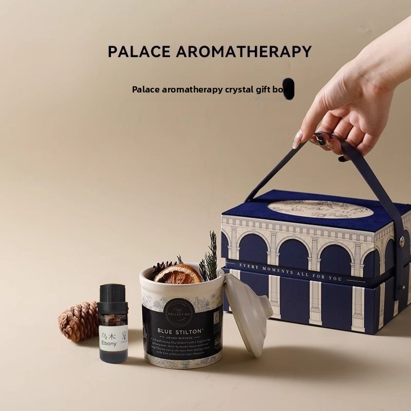 Home Fragrance Gift Box - กล่องของขวัญคริสตัลอโรมาเธอราพี LZ Retro กลิ่นหอมสำหรับบ้าน ของตกแต่งหินกระจายกลิ่น ไอเท็มที่ต้องมี