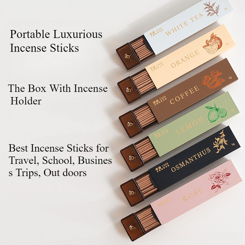 Home Fragrance Business - Y แบบพกพาหรูหราธูป Sticks น้ํามันหอมระเหยกระเป๋ากลางแจ้งธูปสั้น Office Travel