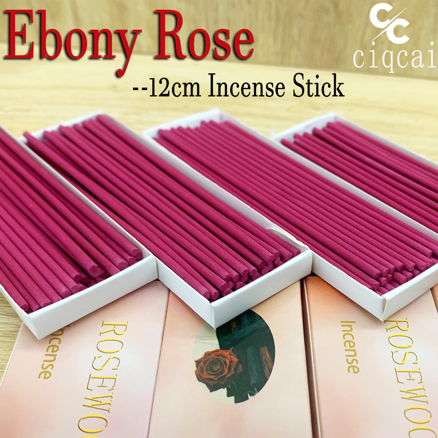 Home Fragrance Gift Box - ธูปไม้กฤษณาจีนคุณภาพสูง กลิ่นกุหลาบ ยาว 12 ซม. แท่งธูปธรรมชาติ