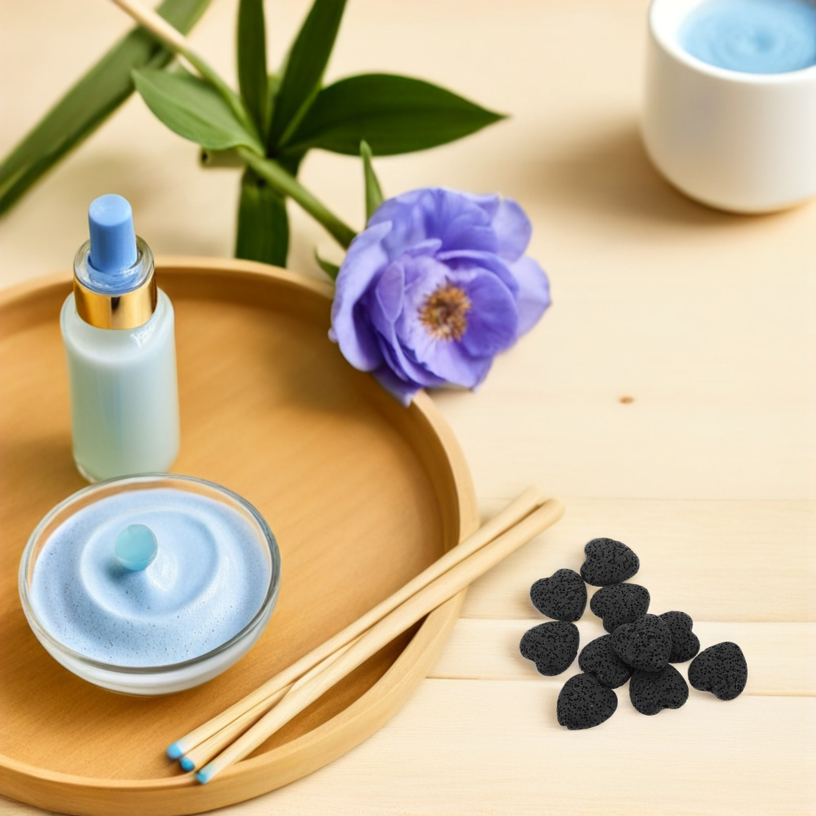 หินลาวาภูเขาไฟรูปหัวใจ 20 ชิ้น - Home Fragrance Oils For Diffusers บทวิจารณ์และราคา
