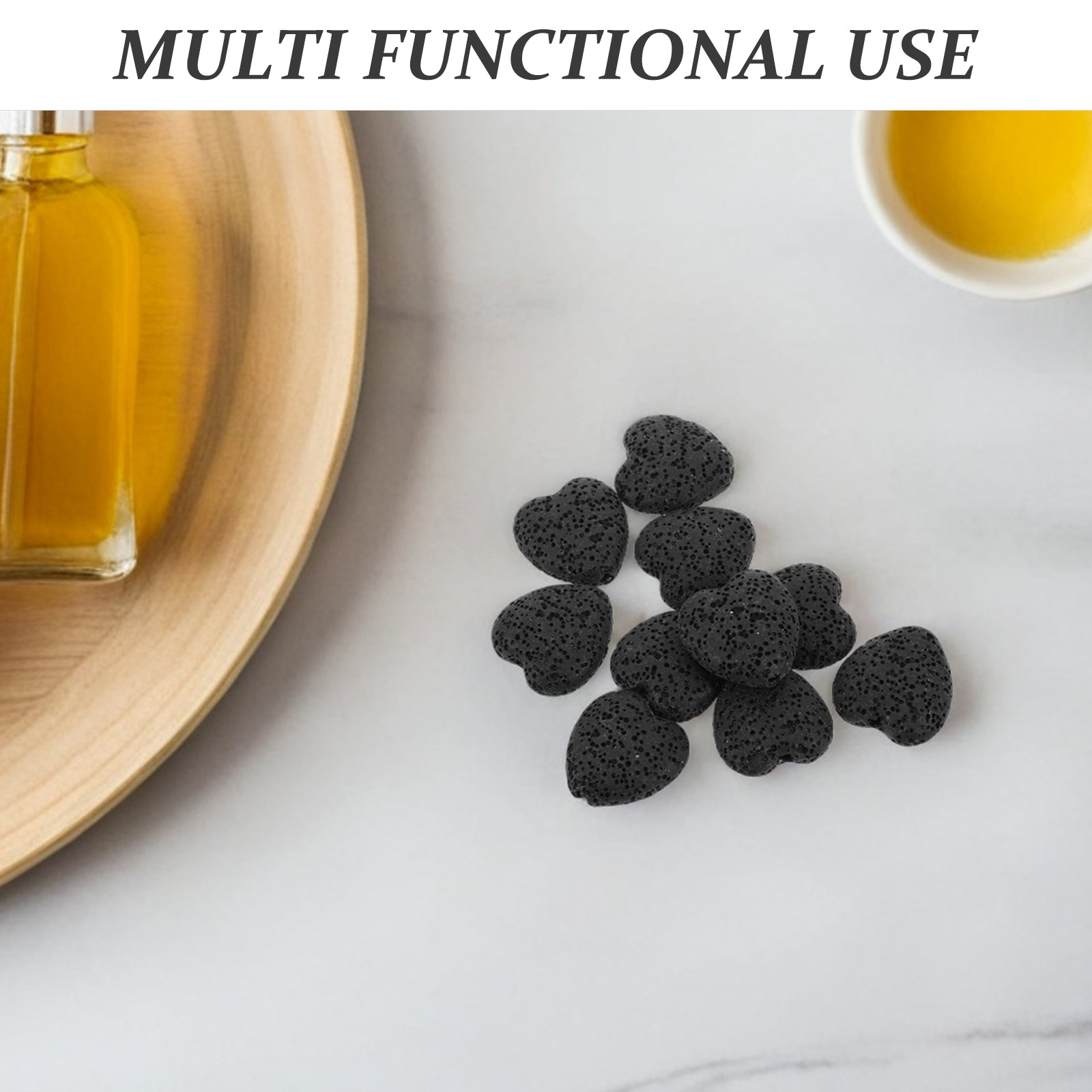 หินลาวาภูเขาไฟรูปหัวใจ 20 ชิ้น - Home Fragrance Oils For Diffusers บทวิจารณ์และราคา