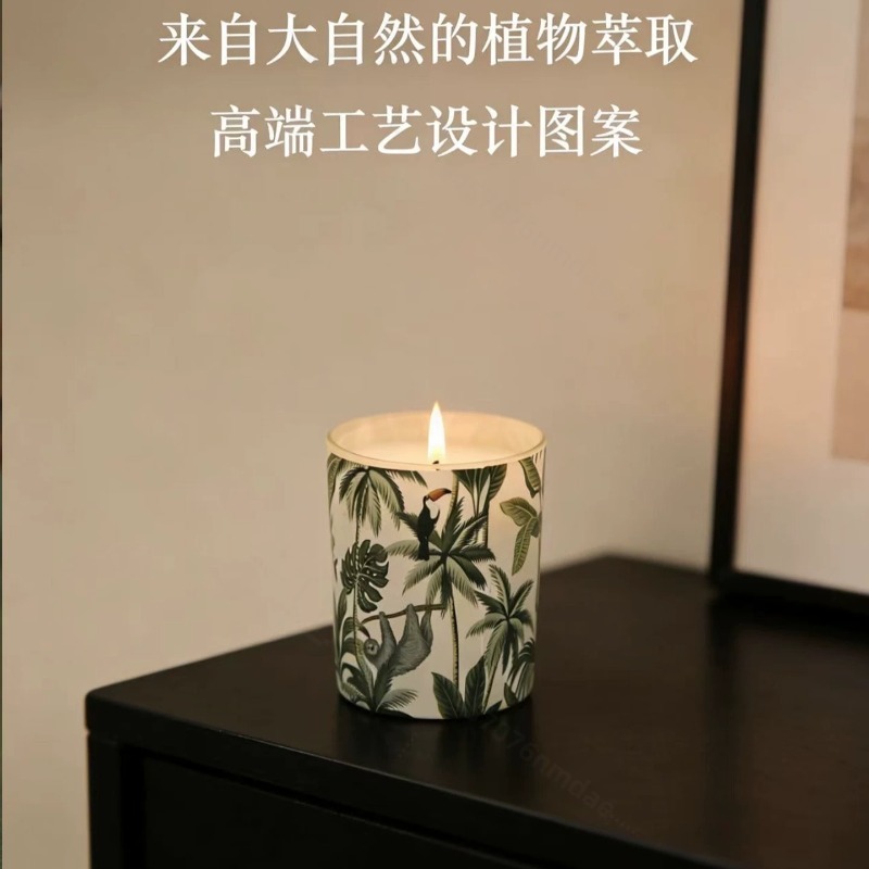 เทียนหอมกลิ่นถั่วเหลืองในขวดแก - Home Fragrance Gift Box บทวิจารณ์และราคา