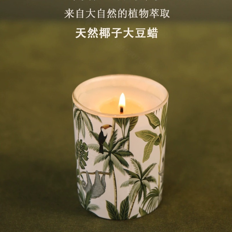 เทียนหอมกลิ่นถั่วเหลืองในขวดแก - Home Fragrance Gift Box บทวิจารณ์และราคา
