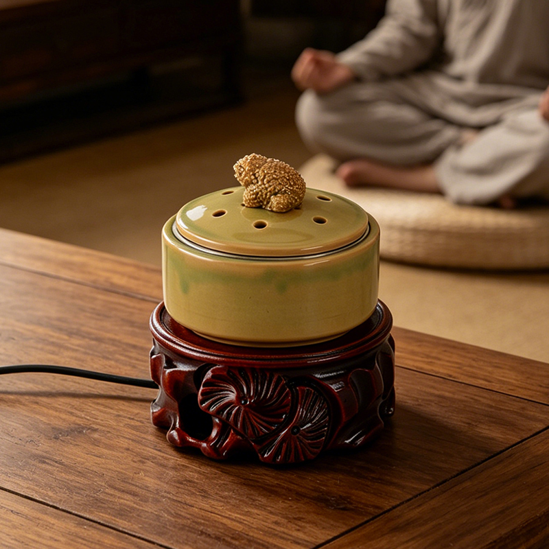 เตาเผาเครื่องหอมเซรามิกอิเล็กท - Home Fragrance Lamp บทวิจารณ์และราคา