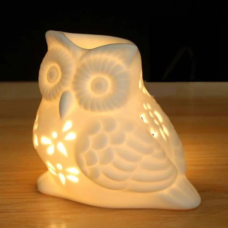 เตาเผาน้ำมันหอมระเหยรูปนกฮูกเซ - Home Fragrance Lamp บทวิจารณ์และราคา