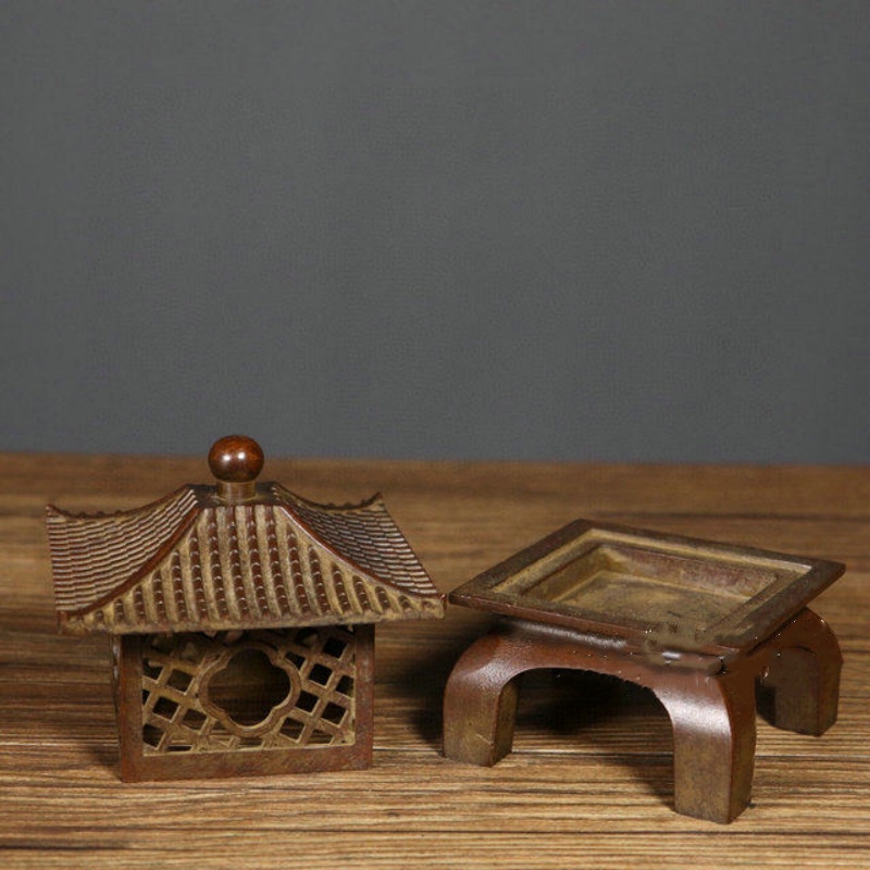 เตาเผากำยานทองแดงโบราณทรงหอคอย - Home Fragrance Lamp บทวิจารณ์และราคา